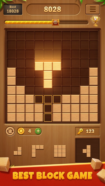 Block Puzzle Wood - Gameplay image of android game