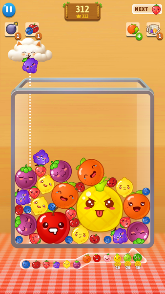 Watermelon Up-Juicy Fruit Drop - Gameplay image of android game
