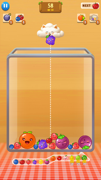 Watermelon Up-Juicy Fruit Drop - Gameplay image of android game
