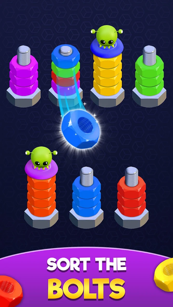 Nuts and Bolts: Sort Puzzle - Gameplay image of android game