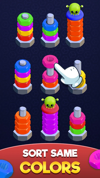 Nuts and Bolts: Sort Puzzle - عکس بازی موبایلی اندروید