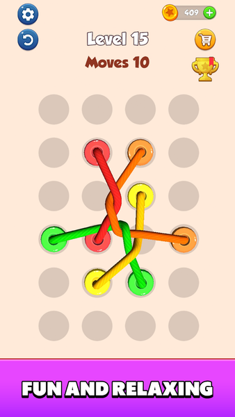 Color Tangled Rope 3D - Gameplay image of android game