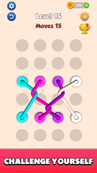 Color Tangled Rope 3D - Gameplay image of android game