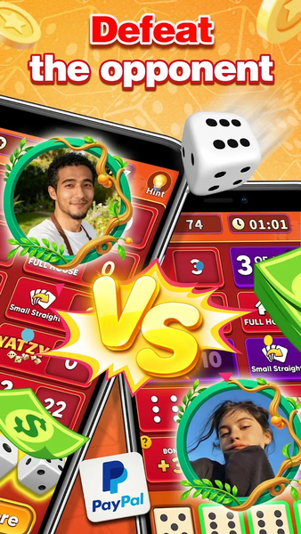 Yatzy Champ: Dice PVP Fun Game - Gameplay image of android game