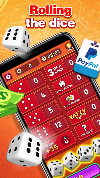 Yatzy Champ: Dice PVP Fun Game - Gameplay image of android game