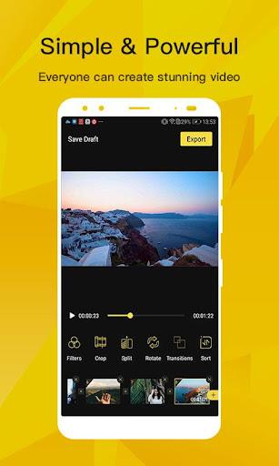 BeeCut - Incredibly Easy Video Editor App for Free - Image screenshot of android app