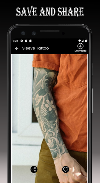 Tattoo Ideas App - عکس برنامه موبایلی اندروید