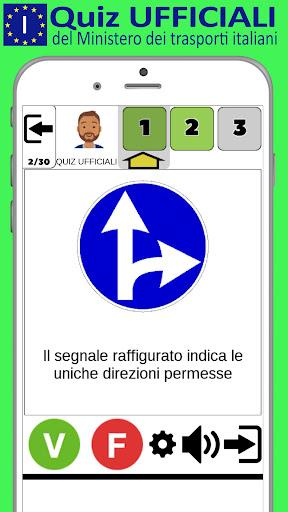 Patente AM Quiz Ciclomotore 50 - Image screenshot of android app