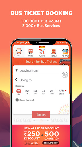 برنامه AbhiBus Bus Ticket Booking App - دانلود | بازار