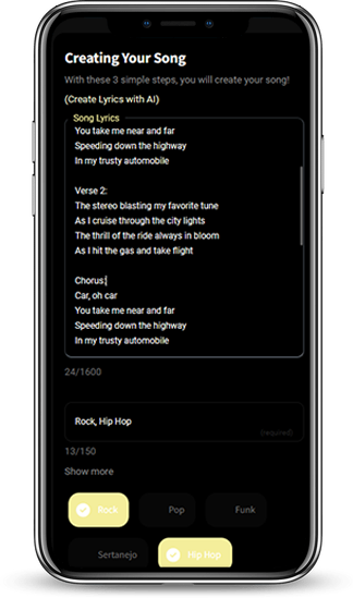 SUNO MUSIC AI - Image screenshot of android app