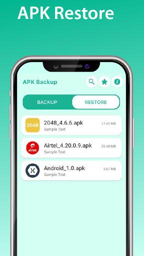 APK Backup - عکس برنامه موبایلی اندروید