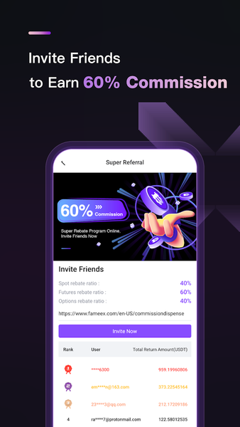 FameEX: Buy Bitcoin & Crypto - عکس برنامه موبایلی اندروید