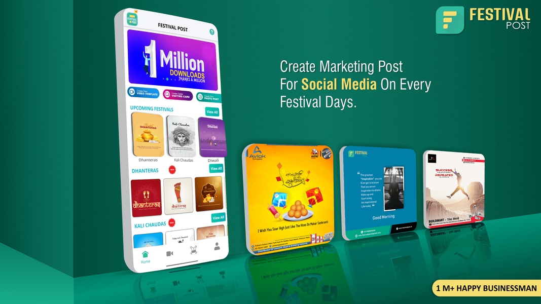 Festival Poster Maker & Post - عکس برنامه موبایلی اندروید