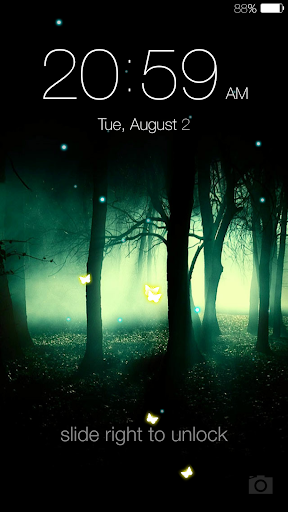 Butterfly locksreen - Image screenshot of android app