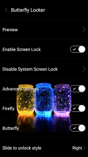 Butterfly locksreen - Image screenshot of android app