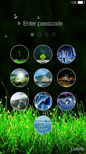 Galaxy rainy lockscreen - عکس برنامه موبایلی اندروید