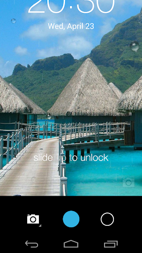 Galaxy rainy lockscreen - عکس برنامه موبایلی اندروید