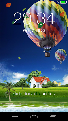 Spring live wallpaper lock - Image screenshot of android app