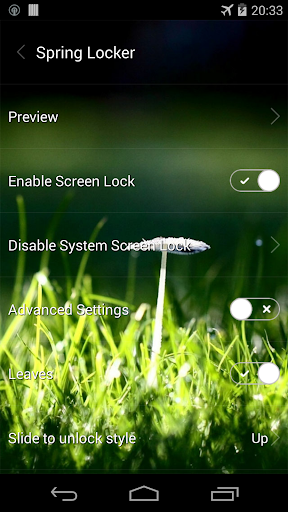 Spring live wallpaper lock - Image screenshot of android app