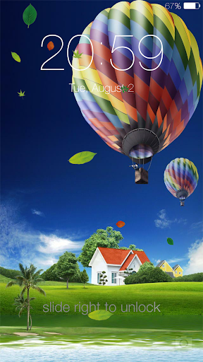 Spring live wallpaper lock - Image screenshot of android app