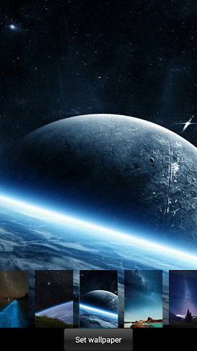Stars live wallpaper locker - Image screenshot of android app