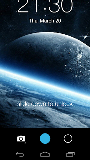Stars live wallpaper locker - Image screenshot of android app