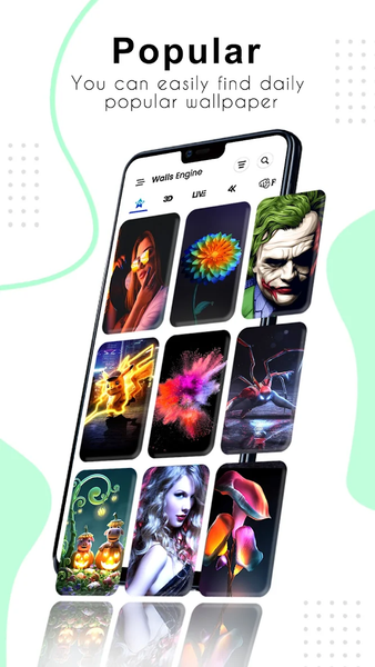 ۴K Wallpaper & HD Backgrounds - عکس برنامه موبایلی اندروید