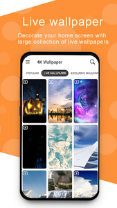 4K Wallpapers - HD, Live Backgrounds, Auto Changer - Image screenshot of android app