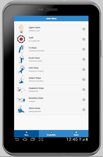 Judô Waza - Image screenshot of android app