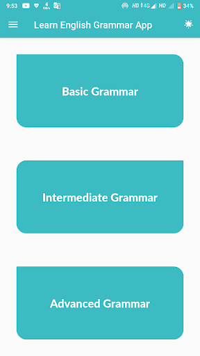 Learn English Grammar App - عکس برنامه موبایلی اندروید