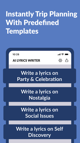 AI Lyrics Writer - Generator - عکس برنامه موبایلی اندروید