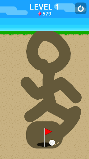 Dig it your way! - Ballz Cave - Gameplay image of android game