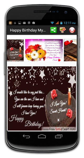 Birthday Greeting Cards - Image screenshot of android app