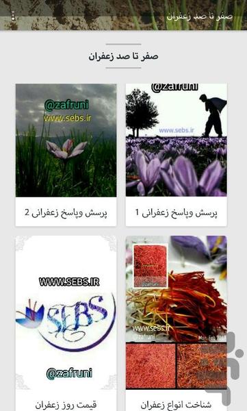 all about saffron - Image screenshot of android app