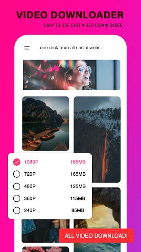 MP4 Video Downloader - Video Download - عکس برنامه موبایلی اندروید