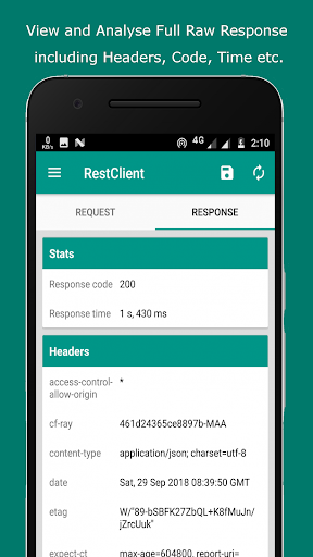 Rest Client - Pocket POSTMAN - عکس برنامه موبایلی اندروید