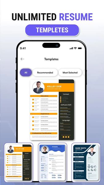 CV Maker AI Resume Builder - عکس برنامه موبایلی اندروید