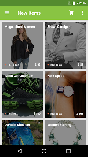 Shopper App - Material UI Template - Image screenshot of android app