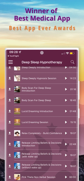 Deep Sleep Hypnotherapy - Image screenshot of android app