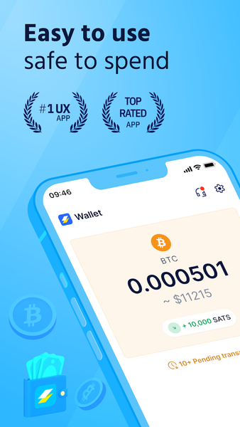Speed Bitcoin Lightning Wallet - Image screenshot of android app