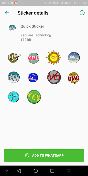 Sticker for Whatsapp App - Image screenshot of android app