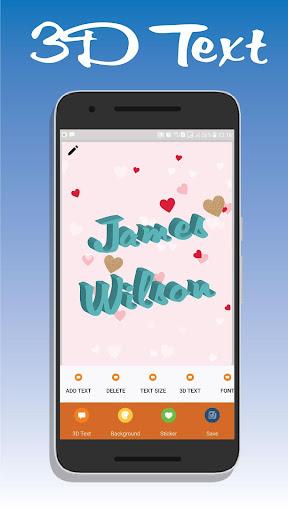3D Text Maker - 3D Text On Pictures - Image screenshot of android app