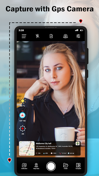 GPS Camera - TimeStamp Camera - عکس برنامه موبایلی اندروید
