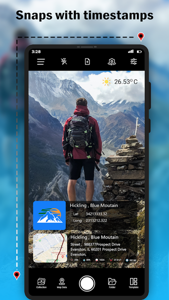 GPS Camera - TimeStamp Camera - عکس برنامه موبایلی اندروید