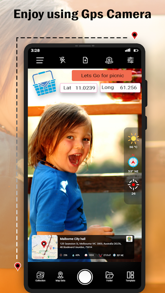 GPS Camera - TimeStamp Camera - عکس برنامه موبایلی اندروید