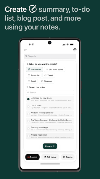 Voicenotes - Image screenshot of android app