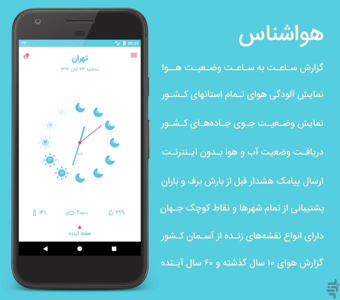 هواشناس ۴ - Image screenshot of android app