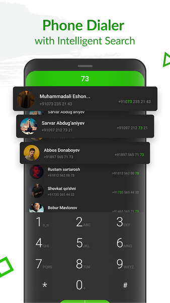 ExDialer - Phone Call Dialer - عکس برنامه موبایلی اندروید