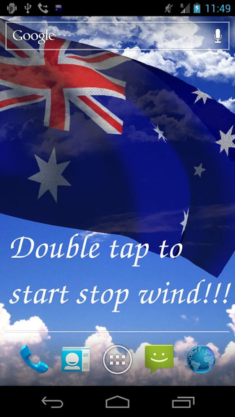 Australia Flag Live Wallpaper - Image screenshot of android app