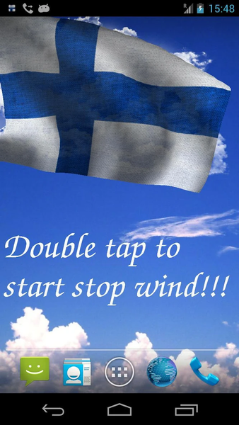 Finland Flag Live Wallpaper - Image screenshot of android app
